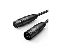 UGREEN Cavo XLR Bilanciato Microfono Maschio a Femmina Cannon per Micro Scheda Audio Alimentazione Phantom Altoparlante Registratore Attrezzatura Banco di Missaggio (3M)