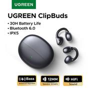 UGREEN ClipBuds Cuffie wireless open-ear Bluetooth 6.0 con 4 microfoni Chiamate chiare, Auricolari Clip on Auricolari 30 ore di riproduzione