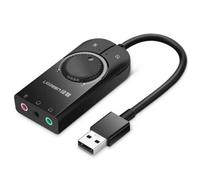 UGREEN CM109 Scheda audio esterna per computer USB a 3 porte da 3,5 mm con rotel