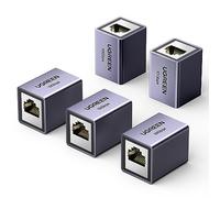 UGREEN Connettore Prolunga Cavo di Rete Accoppiatore RJ45 | 10Gbps, Accoppiamento Lan Estensione Ethernet Cat7/ Cat6/ Cat5e, Grigio, 2 Pezzo