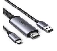 UGREEN Convertitore Video da HDMI a USB C 2.0 4K@60Hz 1080P 120Hz UHD Cavo di Alimentazione USB A Adattatore Compatibile con iPhone 17 Pro Max Air PS5/4 XBox Switch PC Macbook DVD Fotocamere 2M