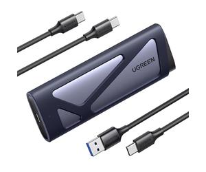 UGREEN Custodia SSD M.2 NVMe & SATA, Case SSD M.2 PCIe NGFF USB C 3.2 Gen 2 10Gbps per M-Key e B&M-Key 2230/2242/2260/2280, Compatibile con 970 Evo Plus, 760P ecc