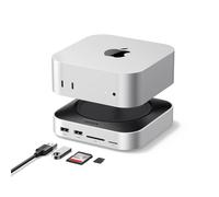 UGREEN Docking Station Hub USB C con Supporto per Mac Mini M4 et M4 Pro | 11 in 1, con Case M.2 NVME SSD, 7 Porte USB 5A2C, 10Gbps Trasferimento Veloce, Lettore di Schede SD TF
