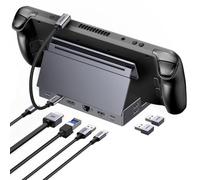 UGREEN Docking Station USB C DP 4K 120Hz Compatibile con Steam Deck OLED ROG Ally X Legion Go Switch Dock USB C Adattatore Gigabit Ethernet Porte Dati 10Gbps PD 100W Lettore di Schede SD TF