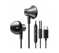 UGREEN EP106 - Comando remoto cablato, Microfono integrato, Connettore USB-C AURICOLARI, Nero