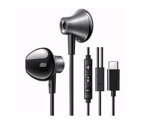 UGREEN EP106 - Comando remoto cablato, Microfono integrato, Connettore USB-C AURICOLARI, Nero