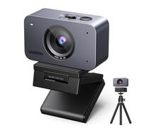UGREEN FineCam 4K Webcam 30FPS Ultra HD Webcam USB Fuoco Automatico Treppiede Metallico Doppio Microfono Face AE Commutazione Verticale Orizzontale per Windows MacOS Linux Youtube Skype Appel Zoom
