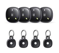 UGREEN FineTrack Mini 2 Smart Finder 4 Pezzi Supporto iOS | 110dB, Fluorescenza, Localizzatore IP68, SmartTag Tracker Bluetooth, per Chiavi Bagaglio Portafoglio Bicicletta Borsa