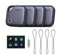 UGREEN FineTrack Smart Finder Localizzatore Supporto iOS SmartTag Tracker Bluetooth Localizzazione per Chiavi Bagaglio Portafoglio Bicicletta Zaino Borsa (4 pezzi)
