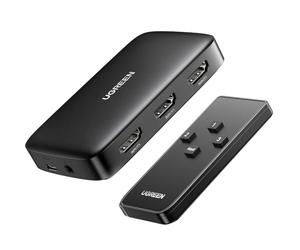 UGREEN HDMI Switch 4K 3 in 1 out, Switcher UHD 3D, Splitter 4K Compatibile con Telecomando Supporta TV Stick, HDTV, Laptop, PC, Console di Gioco, PS5 PS4, X-Box, Lettore Blu-Ray ecc