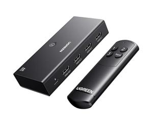 UGREEN HDMI Switch 4K 60Hz 3 Ingressi 1 Uscita Switcher 1080P UHD | 3D Dolby Atmos con Telecomando Compatibile con PS5/4 Xbox Laptop PC TV Stick Box Chromecast Lettore Blu Ray Dvd Proiettore