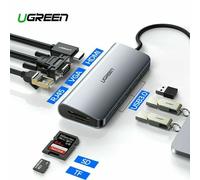 UGREEN HUB USB 10 In 1 Adattatore Dock 3 Type C 3 Porte USB 3.0 4K HDMI 1080MFS