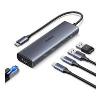 UGREEN Hub USB-C a Ethernet 6 in 1 1000Mbps RJ45 Thunderbolt 3 Gigabit