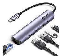 Ugreen USB-C Hub 5 in 1 Adapter Grau 100.1 Mbps USB 3.0; USB-C 10919