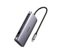 UGREEN Hub USB C HDMI VGA Adattatore USB C Ethernet Gigabit 1000Mbps 9 in 1 Dock Multi Porte PD 100W 3 Uscite USB 3.0 5Gbps Compatibile con MacBook Pro MacBook Air M1 iPad Pro 2021 XPS 13 15