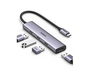 UGREEN Hub USB C OTG Adattatore Dongle Type C 5Gbps Compatibile con iPhone 16 Plus Max, MacBook PRO Air M3 M2 M1, iPad, Galaxy S24 Ultra
