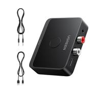 UGREEN LDAC Ricevitore Bluetooth 6.0 HiFi Audio Bluetooth Jack 2RCA Hi-Res | Bassa Latenza Wireless Compatibile con Telefono Tablet Altoparlante Amplificatore 10h di Autonomia