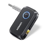 UGREEN Ricevitore Bluetooth 6.0 LDAC con Jack Aux da 3,5mm e Adattatore Audio Jack 3.5mm con Microfono Incorporato e Cavo per Auto Altoparlante Domestico Amplificatore