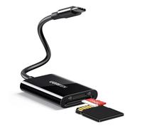 UGREEN Lettore di Schede SD TF USB C Card Reader Tipo C Adattatore per Scheda di Memoria Compatible con Micro SD/Micro SDHC/Micro SDXC, iPhone 17 Pro Max Air 16 MacBook Air iPad Pro Galaxy S24, Nero