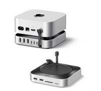 UGREEN Mac mini Dock & Stand con NVMe SSD Enclosure per M6/M5 Pro/M4 | 3 USB A 10 Gbps, porta dati USB C, lettore di schede SD per Mac mini M6/M4/M4 Pro/M5 Pro