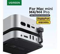 UGREEN Mac Mini Docking Station USB HUB da tipo C a DP 4K240Hz M.2 NVMe Slot SSD 10Gbps SD e TF 3,5MM per Mac Mini M4 Dock & Stand