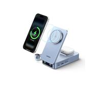 UGREEN MagFlow 2 IN 1 Qi2 25W Batteria esterna 20000mAh Cavo integrato 100W Compatibile con MagSafe iPhone 17 16 15 14 13 12 Air Plus Pro Max AirPods Power Bank Design Ricarica magnetica Schermo TFT