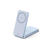 UGREEN MagFlow Qi2 25W Caricatore Wireless 2 in 1 Pieghevole Certificato Compatibile con MagSafe iPhone 17 16 15 14 13 12 Air Plus Pro Max AirPods 4 3 Pro 3 2 1 Magnetico Pieghevole Regolabile