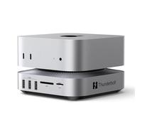 UGREEN Maxidok Thunderbolt 5 Docking Station Revodok 10 in 1 per Mac Mini M4 e M4 Pro Hub e Supporto Combinati con 2*TBT5 120Gbps Case SSD M.2 DisplayPort 8K 60Hz USB Multiporta lettore SD TF 4.0