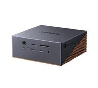 UGREEN Maxidok Thunderbolt 5 Docking Station Revodok 17 in 1 120Gbps con 3*Thunderbolt 5 e DisplayPort Singolo 8K60Hz Doppio 6K@60Hz Max Case SSD M.2 140W PD 2.5GbE Lettore SD TF 4.0 3.5mm Aux