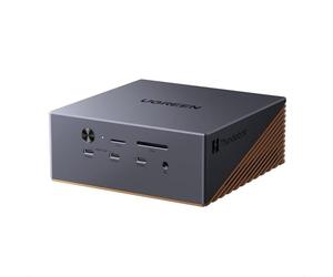 UGREEN Maxidok Thunderbolt 5 Docking Station Revodok 17 in 1 120Gbps con 3*Thunderbolt 5 e DisplayPort Singolo 8K60Hz Doppio 6K@60Hz Max Case SSD M.2 140W PD 2.5GbE Lettore SD TF 4.0 3.5mm Aux
