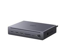 UGREEN Maxidok Thunderbolt 5 Docking Station USB C 10 in 1 Triplo Display | 2 TBT5, DisplayPort, 8K60Hz, 120Gbps, Multi USB-A 3.2 10 Gbps, RJ45 Gigabit, SD TF 4.0, SSD M.2, Ricarica Max 110W, DC 180W
