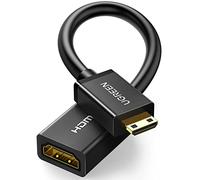 UGREEN Mini HDMI to HDMI Cavo 3D 4K Ethernet e Canali di Ritorno Audio Compatibile con Canon EOS 2000D EOS 4000D, Nikon D3500, Sony, Panasonic Fotocamera, Videocamera con Mini HDMI. Cavo 20CM