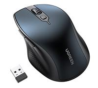 UGREEN Mouse Bluetooth senza fili (BT 5.0 + 2.4G), 4000 DPI, durata della batteria di 18 mesi, ergonomico per computer, laptop, tablet, cellulare, compatibile con Windows, MacOS, Android, iOS, Linux