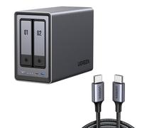 UGREEN NASync DXP2800 NAS a 2 alloggiamenti con cavo USB da 60 W