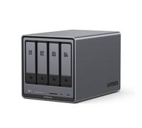 UGREEN NASync DXP4800 Plus NAS 4 vani per famiglie e team (senza HDD) | Intel Pentium Gold 8505, 10GbE + 2,5GbE, 8GB DDR5 fino a 64GB, SSD 128GB, 2×M.2 NVMe