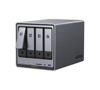 UGREEN NASync DXP4800 Pro NAS desktop a 4 bay, CPU Intel i3-1315U a 6 core, 8GB DDR5 RAM espandibile fino a 96GB, SSD da 128GB, 1x 10GbE, 1x 2,5GbE, 2 slot M.2 NVMe, HDMI 4K (senza dischi)