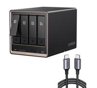 UGREEN NASync DXP4800GT NAS a 4 alloggiamenti con cavo USB da 60 W