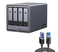 UGREEN NASync DXP4800Plus NAS a 4 alloggiamenti con cavo Cat8