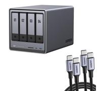 UGREEN NASync DXP4800Pro NAS a 4 alloggiamenti con 2 cavi USB da 100 W (confezione da 2)