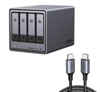 UGREEN NASync DXP4800Pro NAS a 4 alloggiamenti con cavo USB da 60 W