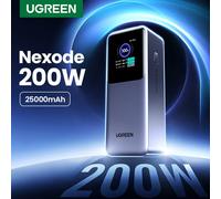 UGREEN Nexode 200W 25000mAh Power Bank Batteria esterna portatile PD PowerBank per MacBook Pro per iPad Stazione di alimentazione a ricarica rapida