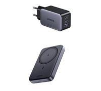 UGREEN Nexode 65W Caricatore USB C + Nexode Power Bank Magnetico 10000mAh