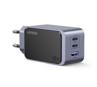Ugreen Nexode Air Caricatore Rapido 65W GaNInfinity con 2 Porte USB-C + 1x USB-A PD3.0/QC4+/PPS Grigio