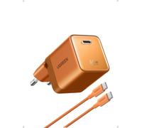 UGREEN Nexode Air 65W Caricatore USB C con Cable USB C (Arancione)
