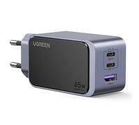 Ugreen Nexode Air Caricatore Rapido 65W GaNInfinity con 2 Porte USB-C + 1x USB-A PD3.0/QC4+/PPS Grigio