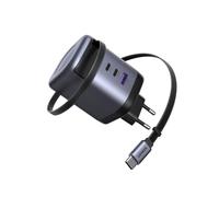 UGREEN Nexode Caricatore USB C GaN con Cavo Retrattile 100W, Ricarica Rapida con 4 Porte,Compatibile con MacBook Pro/Air, Galaxy S-A, iPhone 16-8, iPad