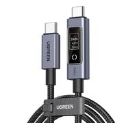 UGREEN Nexode Cavo USB C PD 3.1 240W con Display Digitale a LED (1M) | Type C Nylon Intrecciato, Compatible con iPhone 17 Pro Max Air/16/15, iPad, Galaxy S26/S25/S24, Pixel 10/9, ecc.