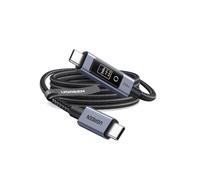 UGREEN Nexode Cavo USB C PD 3.1 240W con Display Digitale a LED (2M) | Type C Nylon Intrecciato, Compatible con iPhone 17 Pro Max Air/16/15, iPad, Galaxy S26/S25/S24, Pixel 10/9, ecc.