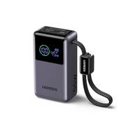 UGREEN Nexode Pro 55W Power Bank 10000mAh Ricarica Rapida Caricatore Portatile PC Cavo USB C Integrato PD 45W Compatibile con Xiaomi Note 15 14 13 Poco M8 M7 iPhone 17 16 15 Galaxy S26 S25 (Grigio)