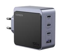 Ugreen Nexode S Caricatore Rapido 100W GaN 3 Porte USB-C + 1 Porta USB-A PD3.0/QC Grigio